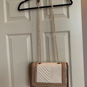 NWOT Aldo Beige/Tan/Brown Embellished Crossbody Shoulder Handbag